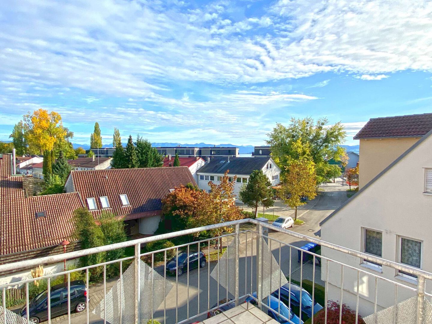 Blick vom vorderen Balkon