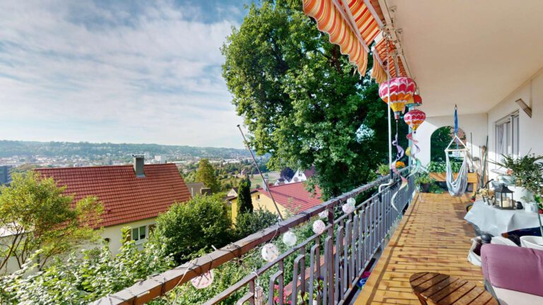 Balkon mit Aussicht