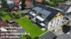 Verkauft: Vier-Zimmer-Neubau-Wohnung im Obergeschoss mit sonnigem Süd-West-Balkon - Luftbild visualisiert