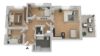 Verkauft: Vier-Zimmer-Neubau-Wohnung im Obergeschoss mit sonnigem Süd-West-Balkon - Grundriss - unverbindliche Illustration