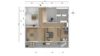 VERKAUFT: Freistehendes Ein- oder Zweifamilienhaus mit großem Grundstück und Weitsicht - Grundriss Gartengeschoss - unverbindliche Illustration